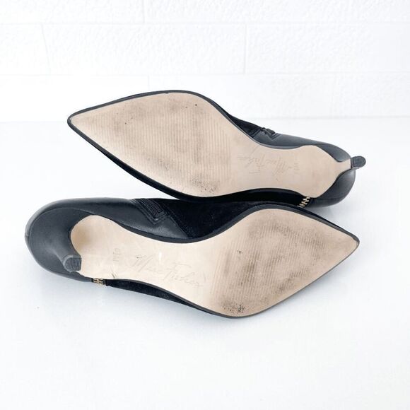 Marc Fisher Womens Suede Pointed Toe Stiletto Heel Ankle Boots Black 6.5 - Picture 5 of 7